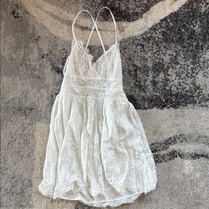 Elegant White Lace Dress